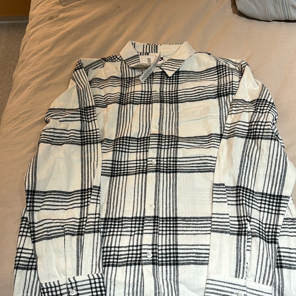 Black and white flannel